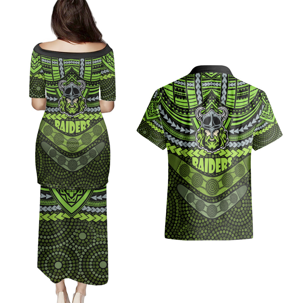 raiders-rugby-couples-matching-puletasi-dress-and-hawaiian-shirt-polynesian-and-aboriginal-special-version