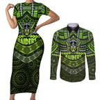 raiders-rugby-couples-matching-short-sleeve-bodycon-dress-and-long-sleeve-button-shirts-polynesian-and-aboriginal-special-version