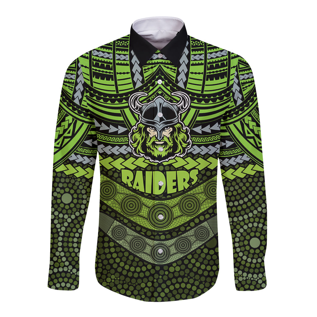 custom-raiders-rugby-long-sleeve-button-shirt-polynesian-and-aboriginal-special-version