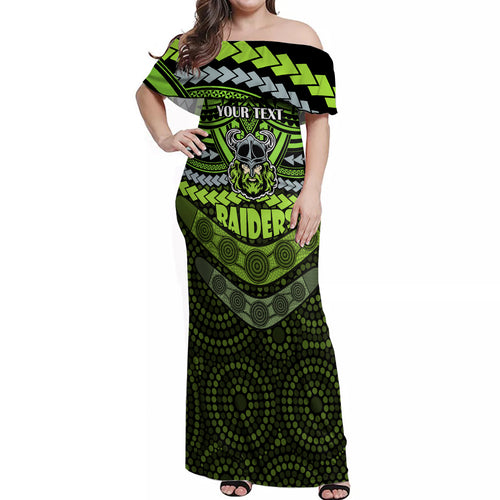 custom-raiders-rugby-off-shoulder-maxi-dress-polynesian-and-aboriginal-special-version