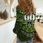Custom Raiders Rugby Women Casual Shirt Polynesian and Aboriginal Special Version LT9