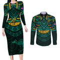 wallabies-rugby-couples-matching-long-sleeve-bodycon-dress-and-long-sleeve-button-shirts-polynesian-and-aboriginal-special-green-version