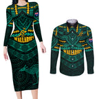 wallabies-rugby-couples-matching-long-sleeve-bodycon-dress-and-long-sleeve-button-shirts-polynesian-and-aboriginal-special-green-version