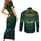 wallabies-rugby-couples-matching-short-sleeve-bodycon-dress-and-long-sleeve-button-shirts-polynesian-and-aboriginal-special-green-version