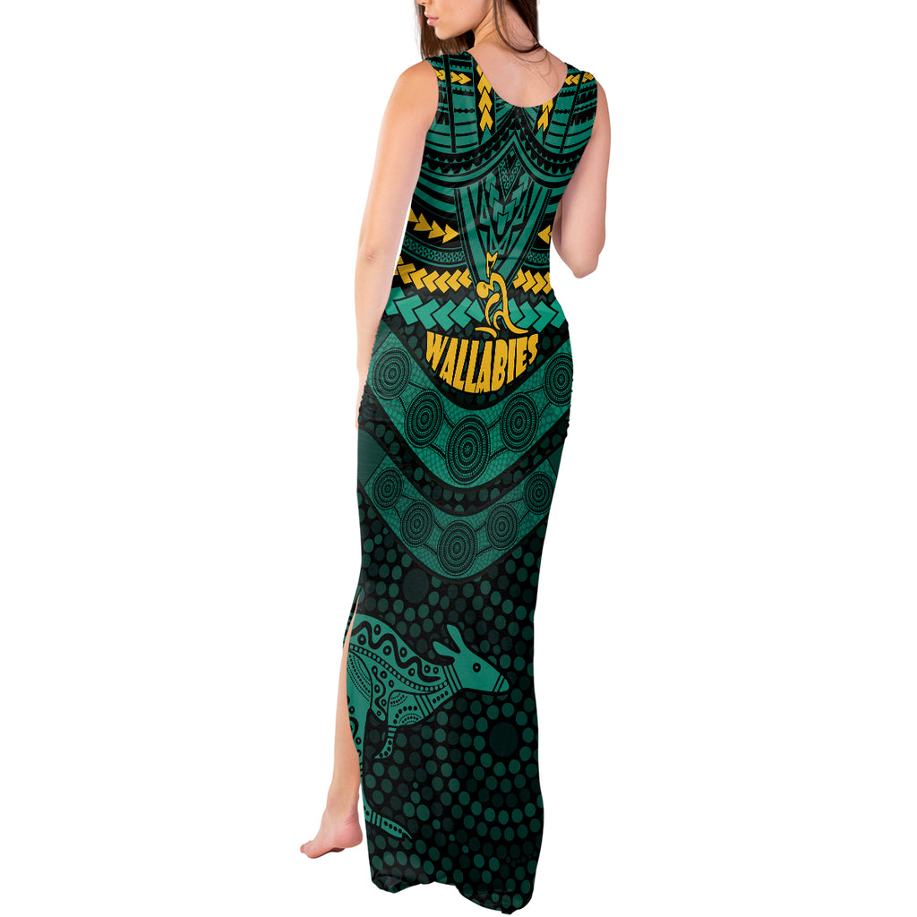 wallabies-rugby-tank-maxi-dress-polynesian-and-aboriginal-special-green-version