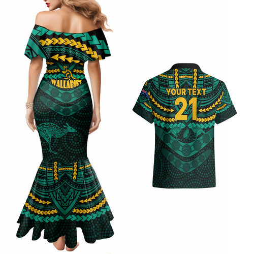 custom-wallabies-rugby-couples-matching-mermaid-dress-and-hawaiian-shirt-polynesian-and-aboriginal-special-green-version