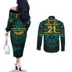 custom-wallabies-rugby-couples-matching-off-the-shoulder-long-sleeve-dress-and-long-sleeve-button-shirts-polynesian-and-aboriginal-special-green-version