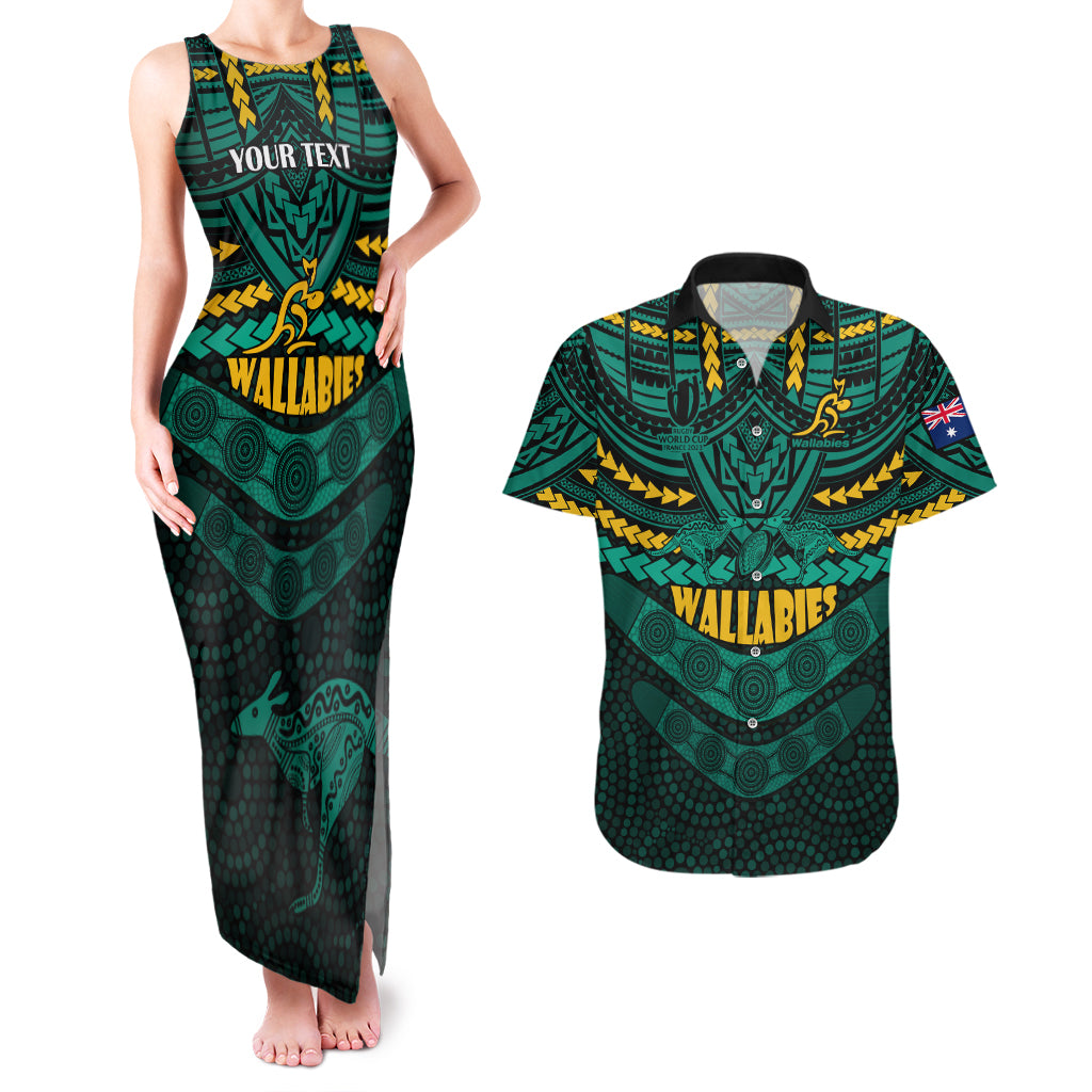 custom-wallabies-rugby-couples-matching-tank-maxi-dress-and-hawaiian-shirt-polynesian-and-aboriginal-special-green-version