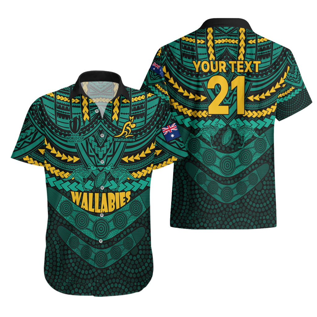 custom-wallabies-rugby-hawaiian-shirt-polynesian-and-aboriginal-special-green-version