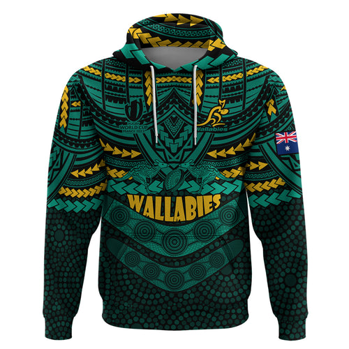 custom-wallabies-rugby-hoodie-polynesian-and-aboriginal-special-green-version