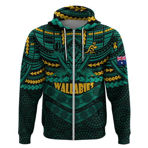 custom-wallabies-rugby-hoodie-polynesian-and-aboriginal-special-green-version