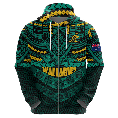 custom-wallabies-rugby-hoodie-polynesian-and-aboriginal-special-green-version