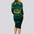 custom-wallabies-rugby-long-sleeve-bodycon-dress-polynesian-and-aboriginal-special-green-version
