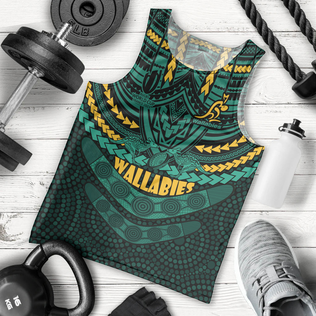 custom-wallabies-rugby-men-tank-top-polynesian-and-aboriginal-special-green-version