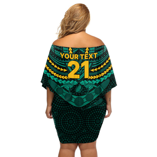 custom-wallabies-rugby-off-shoulder-short-dress-polynesian-and-aboriginal-special-green-version