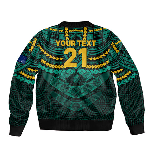 custom-wallabies-rugby-sleeve-zip-bomber-jacket-polynesian-and-aboriginal-special-green-version