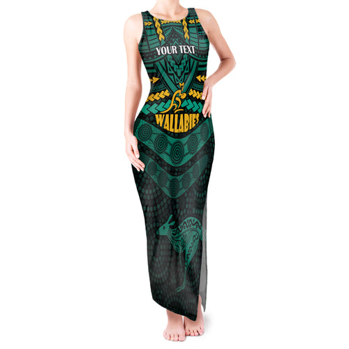 custom-wallabies-rugby-tank-maxi-dress-polynesian-and-aboriginal-special-green-version