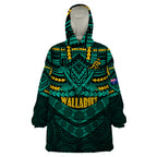 custom-wallabies-rugby-wearable-blanket-hoodie-polynesian-and-aboriginal-special-green-version
