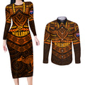 wallabies-rugby-couples-matching-long-sleeve-bodycon-dress-and-long-sleeve-button-shirts-polynesian-and-aboriginal-special-orange-version