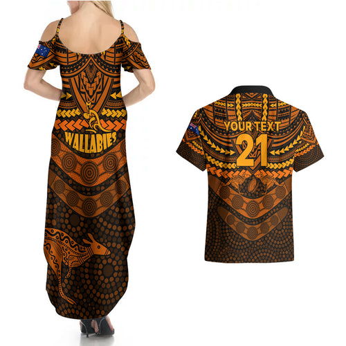 custom-wallabies-rugby-couples-matching-summer-maxi-dress-and-hawaiian-shirt-polynesian-and-aboriginal-special-orange-version
