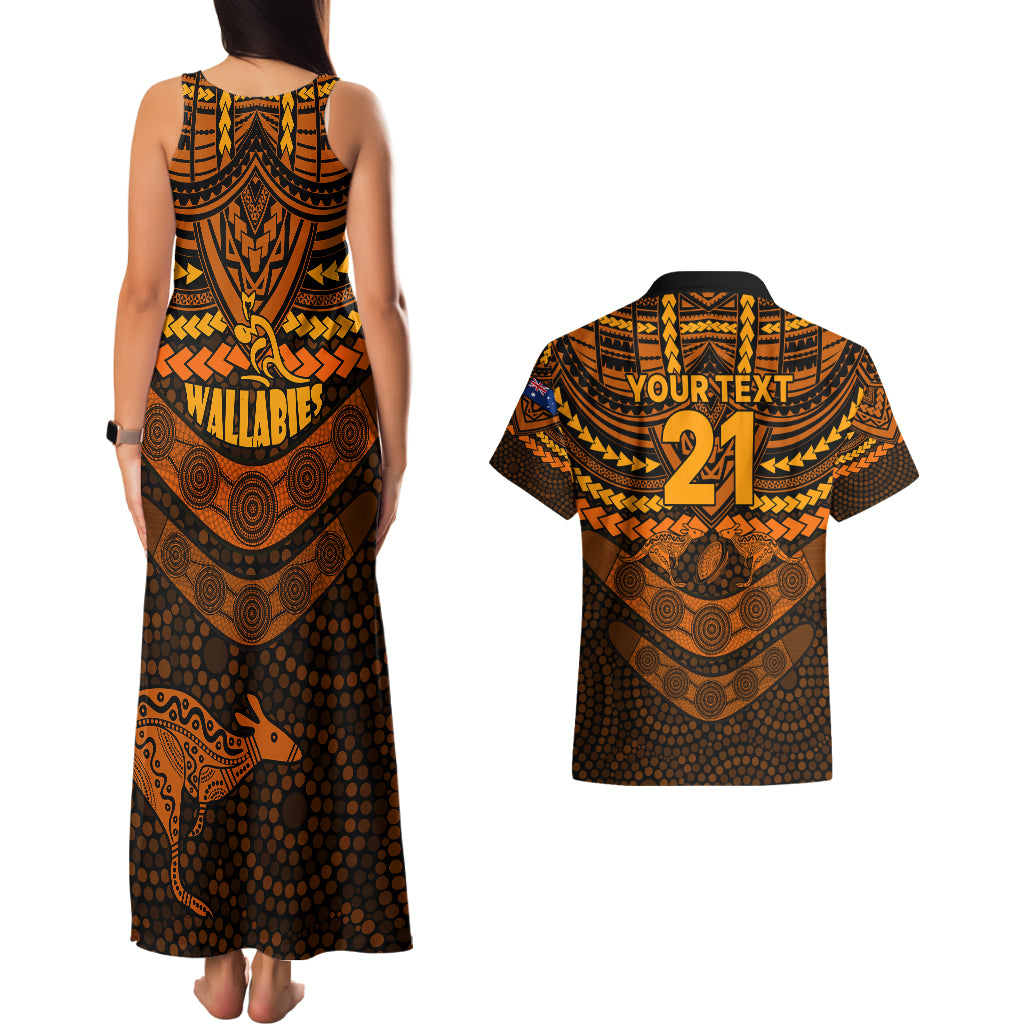 custom-wallabies-rugby-couples-matching-tank-maxi-dress-and-hawaiian-shirt-polynesian-and-aboriginal-special-orange-version