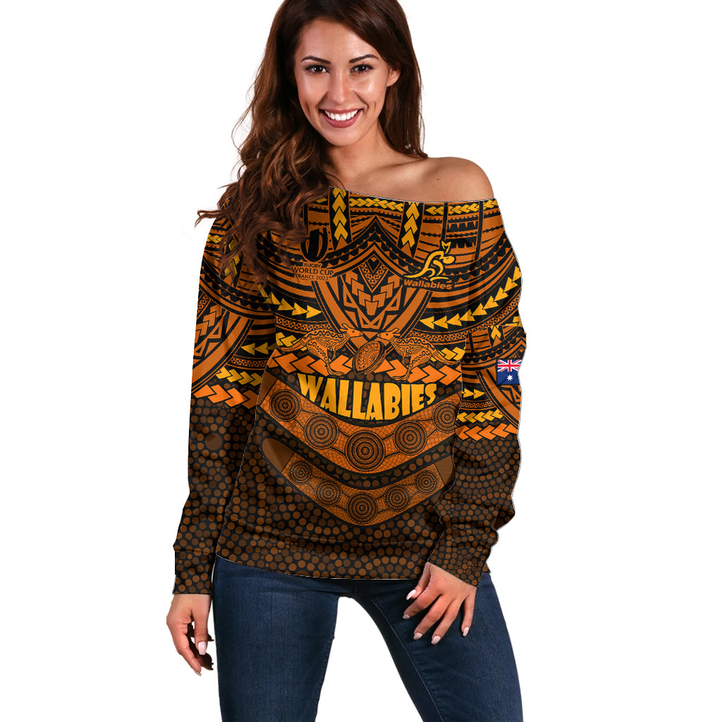 custom-wallabies-rugby-off-shoulder-sweater-polynesian-and-aboriginal-special-orange-version