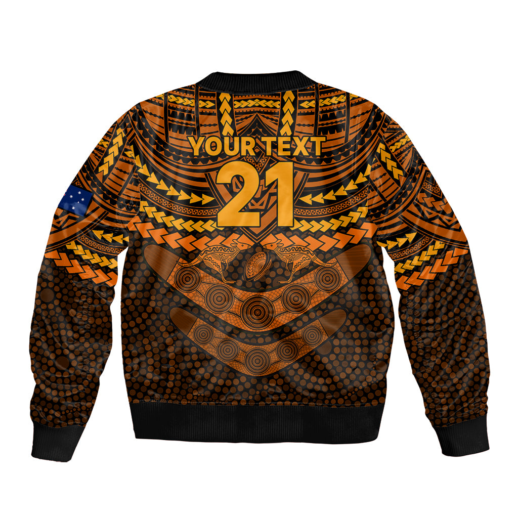 custom-wallabies-rugby-sleeve-zip-bomber-jacket-polynesian-and-aboriginal-special-orange-version