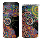 Indigenous Kangaroo Australia Aboriginal Style 4 in 1 Can Cooler Tumbler