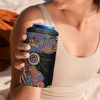 Indigenous Kangaroo Australia Aboriginal Style 4 in 1 Can Cooler Tumbler