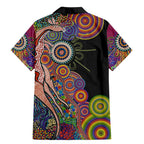 Indigenous Kangaroo Australia Aboriginal Style Family Matching Mermaid Dress and Hawaiian Shirt