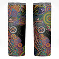 Indigenous Kangaroo Australia Aboriginal Style Skinny Tumbler