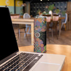 Indigenous Kangaroo Australia Aboriginal Style Skinny Tumbler