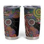 Indigenous Kangaroo Australia Aboriginal Style Tumbler Cup