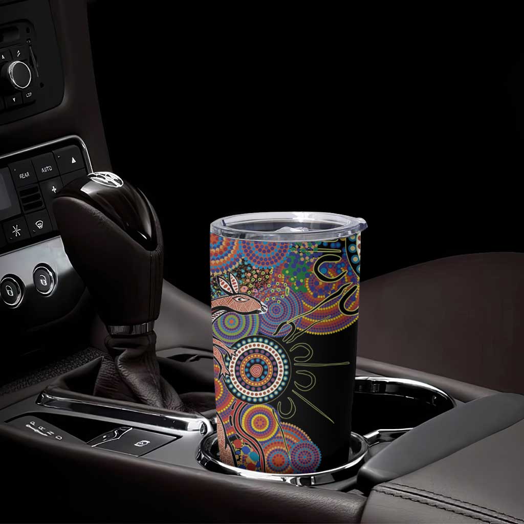 Indigenous Kangaroo Australia Aboriginal Style Tumbler Cup