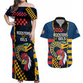 nrl-eels-combine-roosters-rugby-couples-matching-off-shoulder-maxi-dress-and-hawaiian-shirt-sporty-style
