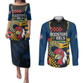 nrl-eels-combine-roosters-rugby-couples-matching-puletasi-dress-and-long-sleeve-button-shirts-sporty-style