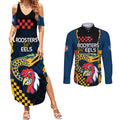 nrl-eels-combine-roosters-rugby-couples-matching-summer-maxi-dress-and-long-sleeve-button-shirts-sporty-style