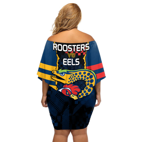 nrl-eels-combine-roosters-rugby-off-shoulder-short-dress-sporty-style