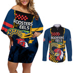 custom-nrl-eels-combine-roosters-rugby-couples-matching-off-shoulder-short-dress-and-long-sleeve-button-shirts-sporty-style