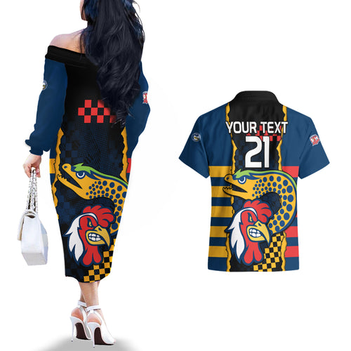 custom-nrl-eels-combine-roosters-rugby-couples-matching-off-the-shoulder-long-sleeve-dress-and-hawaiian-shirt-sporty-style