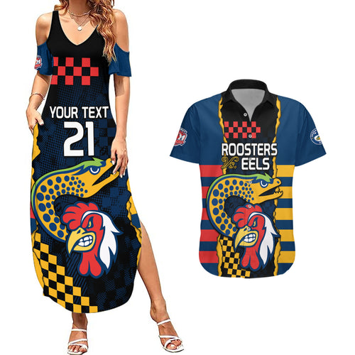 custom-nrl-eels-combine-roosters-rugby-couples-matching-summer-maxi-dress-and-hawaiian-shirt-sporty-style