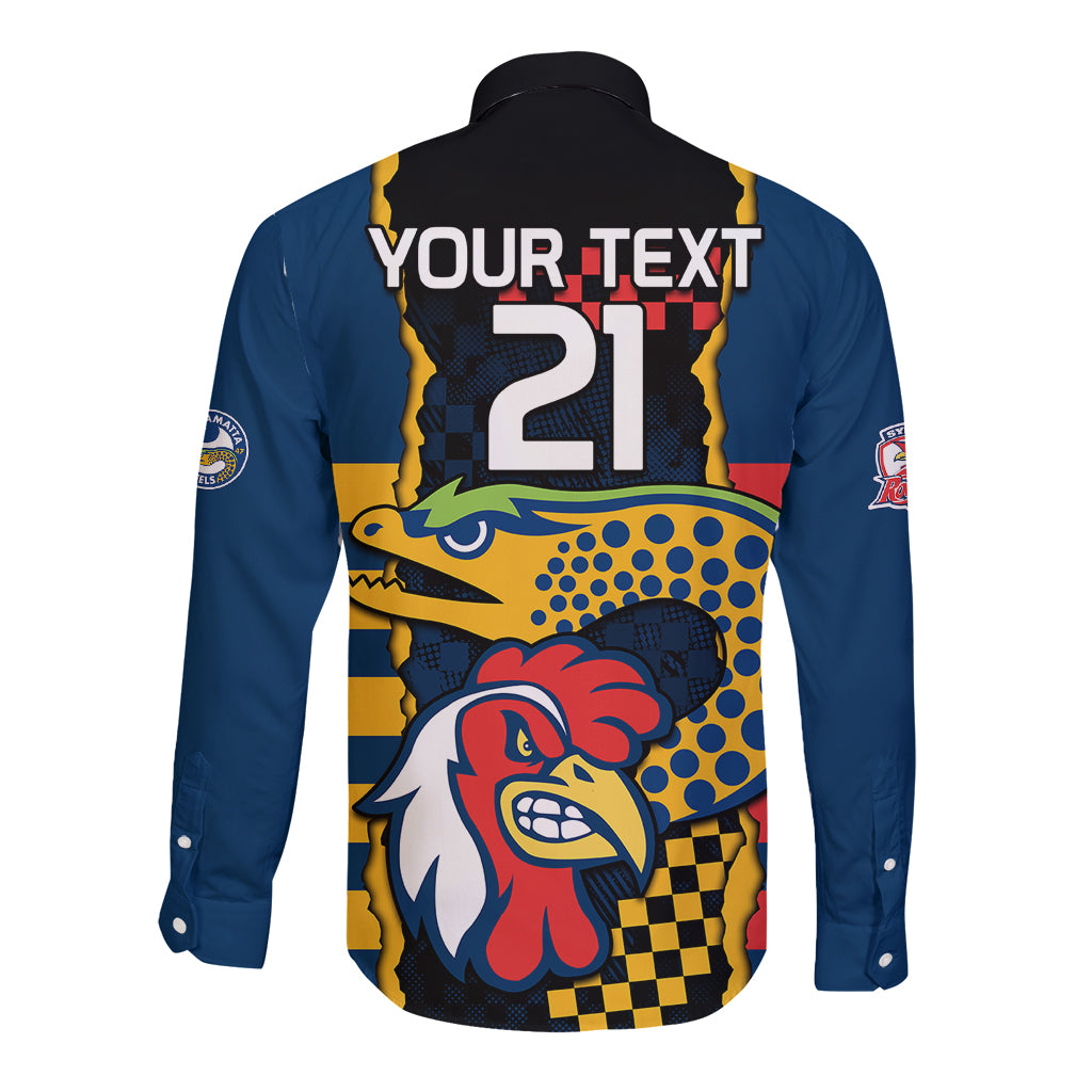 custom-nrl-eels-combine-roosters-rugby-long-sleeve-button-shirt-sporty-style