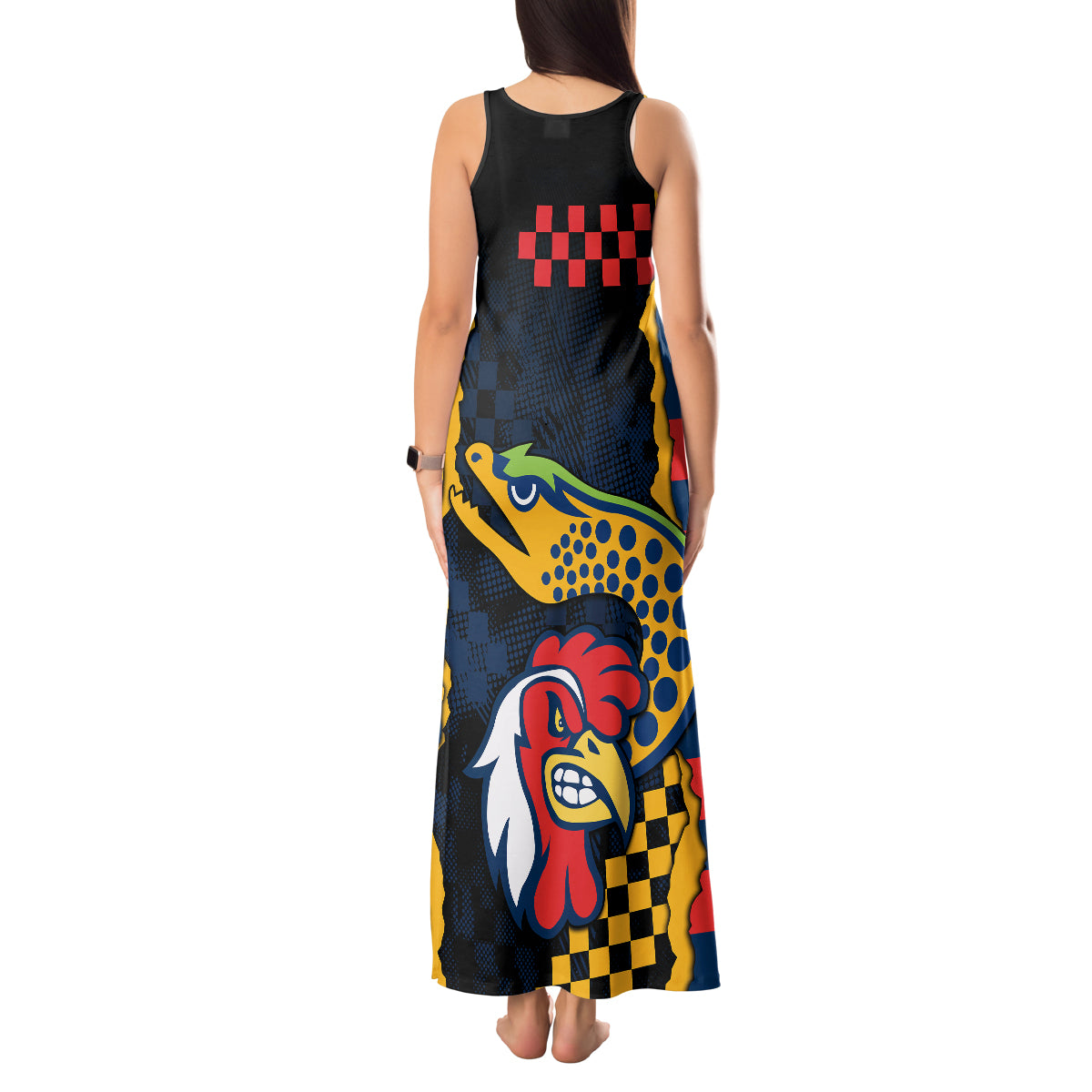 custom-nrl-eels-combine-roosters-rugby-tank-maxi-dress-sporty-style
