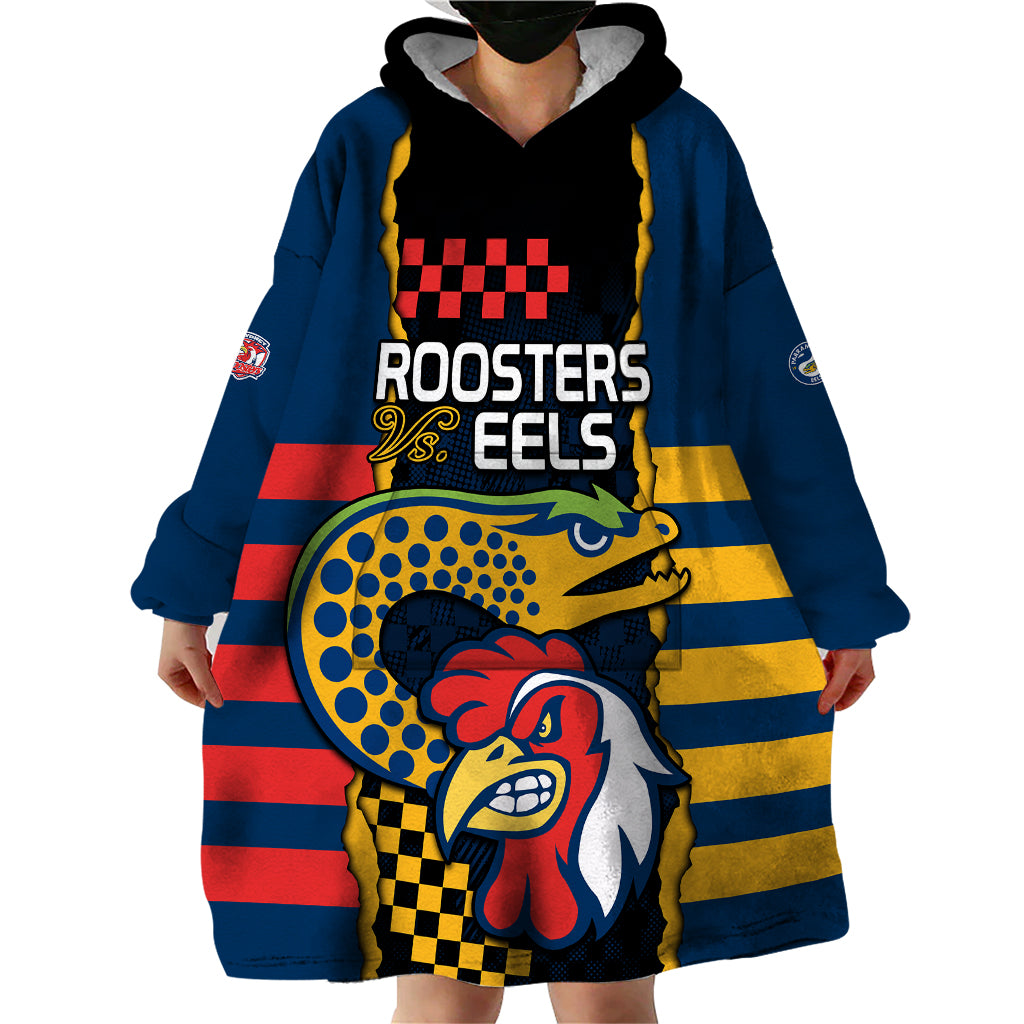 custom-nrl-eels-combine-roosters-rugby-wearable-blanket-hoodie-sporty-style