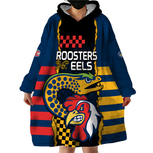 custom-nrl-eels-combine-roosters-rugby-wearable-blanket-hoodie-sporty-style