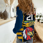 Custom NRL Eels Combine Roosters Rugby Women Casual Shirt Sporty Style LT9