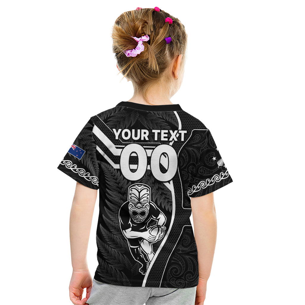 custom-new-zealand-aotearoa-rugby-kid-t-shirt-black-fern-maori-tribal-sporty-style