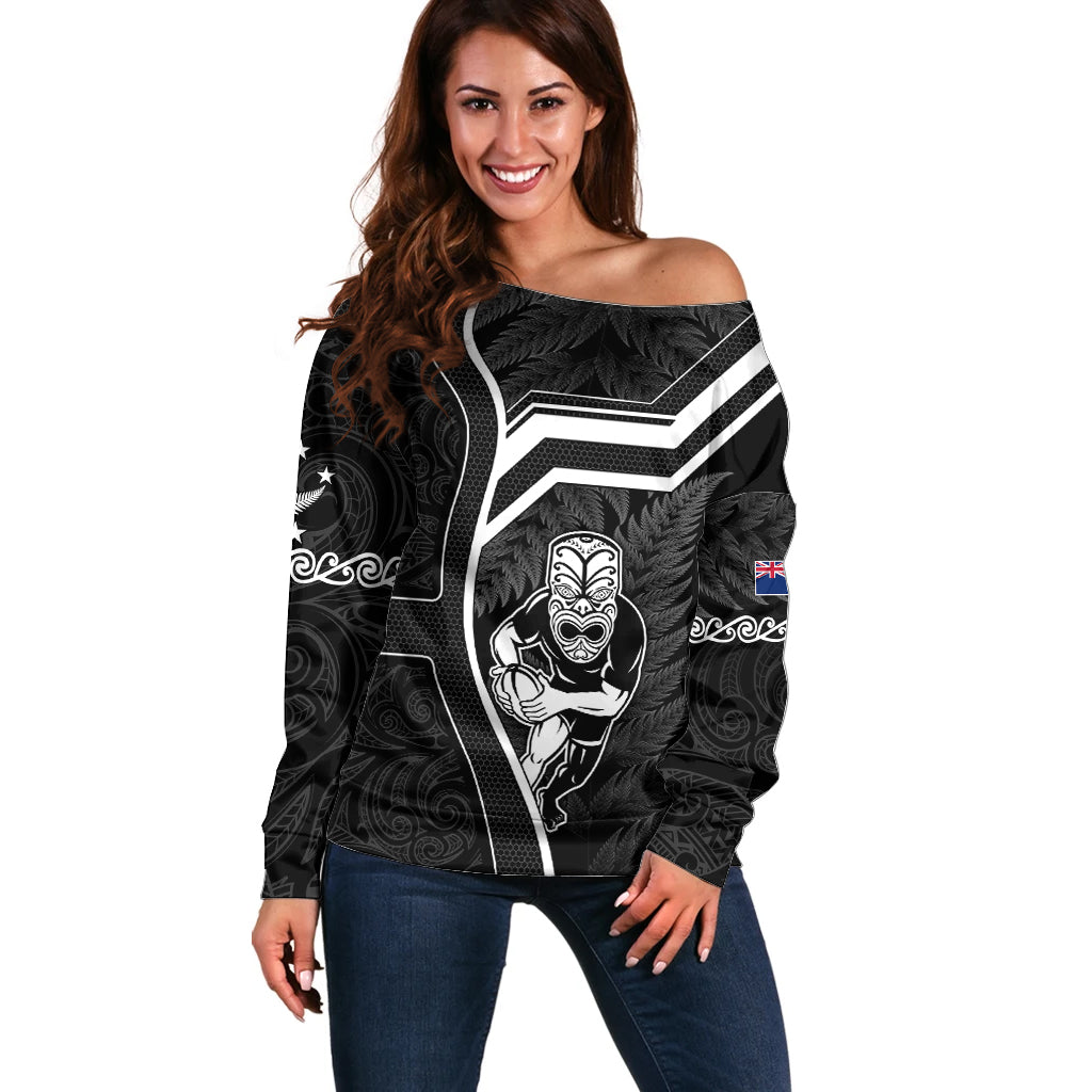 custom-new-zealand-aotearoa-rugby-off-shoulder-sweater-black-fern-maori-tribal-sporty-style