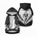 New Zealand Maori Rugby Pet Hoodie Proud Aoteroa Stylised Maori Koru