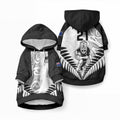 Custom New Zealand Maori Rugby Pet Hoodie Proud Aoteroa Stylised Maori Koru